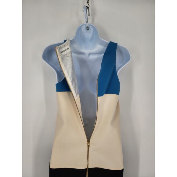 Emilio Pucci Color Block Sleeveless Woolblend Shift Dress Women's Size 34 (US 4) - Picture 6 of 10